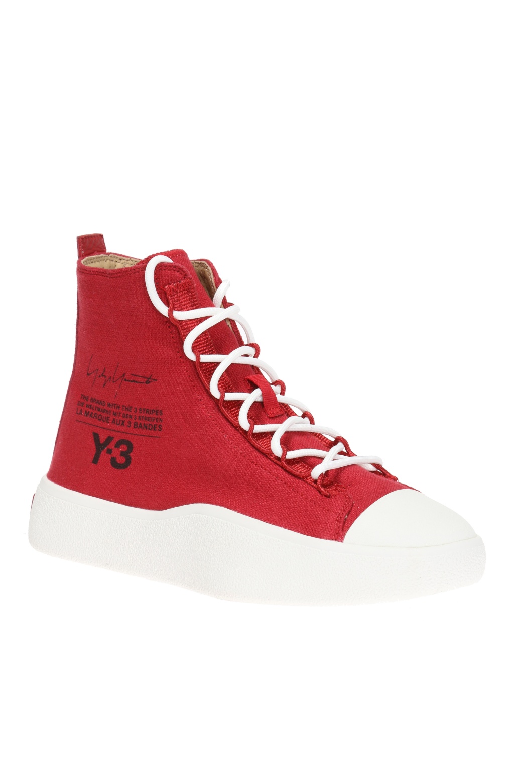 Red 'Bashyo' high-top sneakers Y-3 Yohji Yamamoto - Vitkac Canada